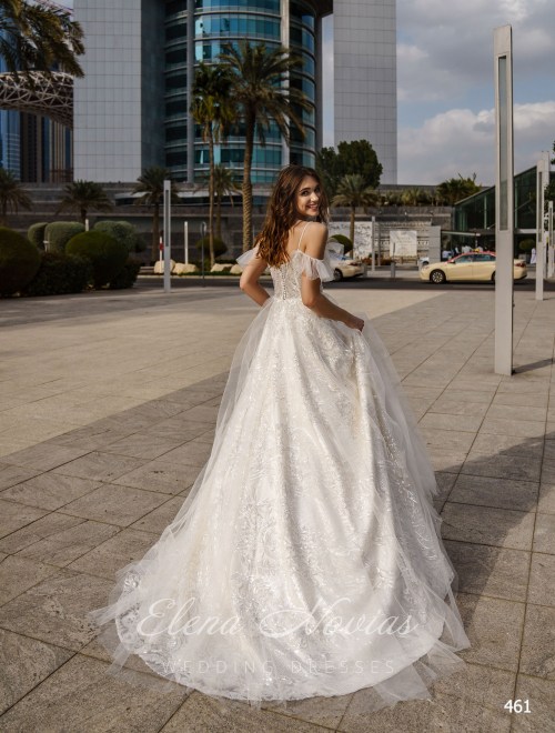 Воздушное свадебное платье А-силуэта от Elena Novias 461